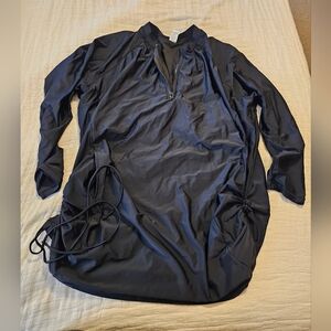 Black 4X Rash Guard swim top